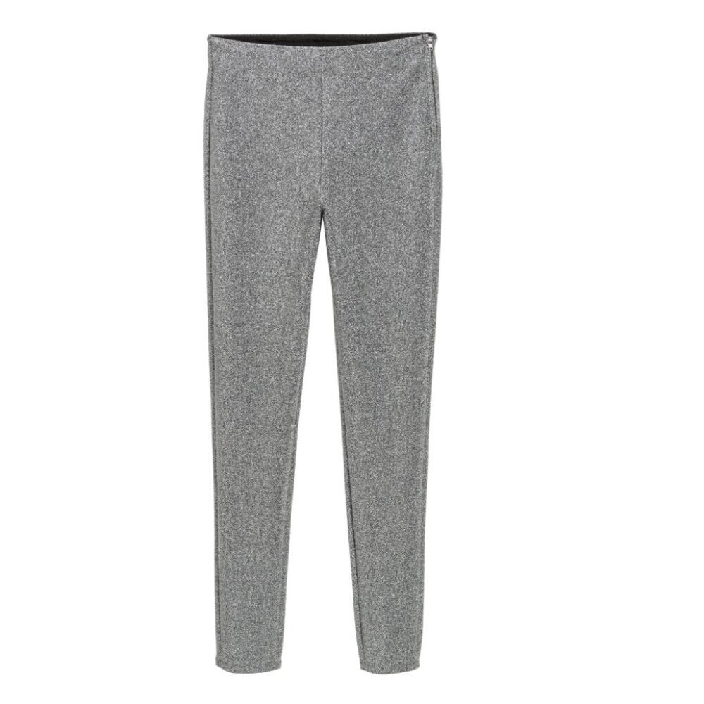 H&M Silver Glitter Trouser Pants